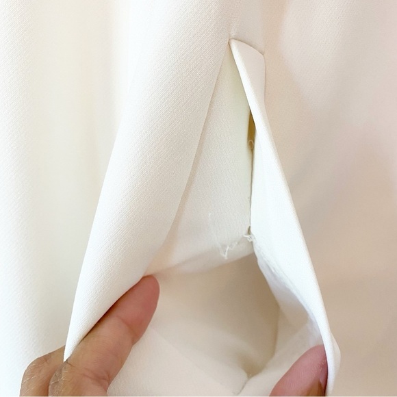 LANE BRYANT White Infinite Stretch Crop Trench Coat Jacket - Picture 6 of 11